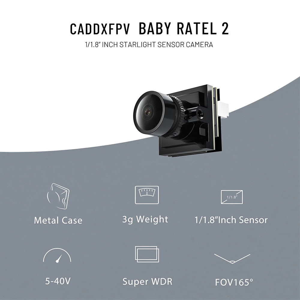 CADDX Micro FPV Camera Ratel 2 - Drone Racing Camera ulasan dan harga